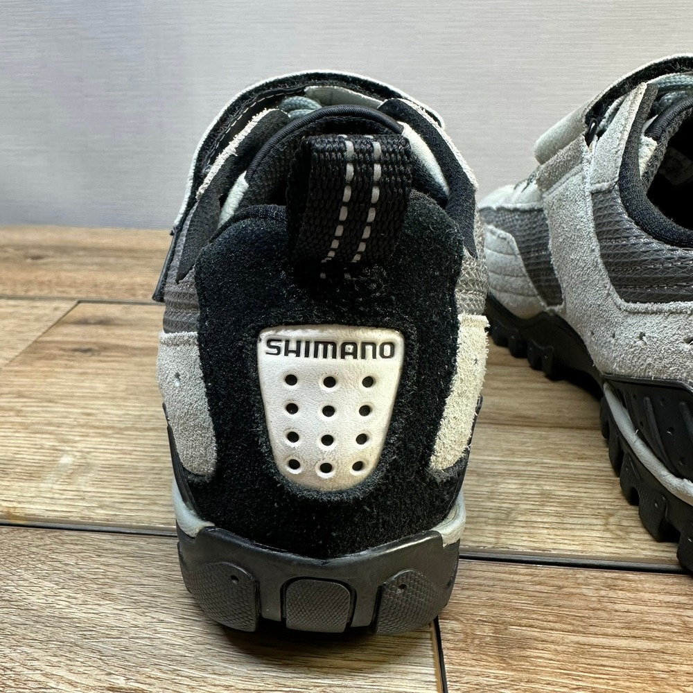 Shimano SPD Cycling Shoes Womens 7.5 Grey Black Suede MTB Commuter Sneaker - Picture 7 of 12